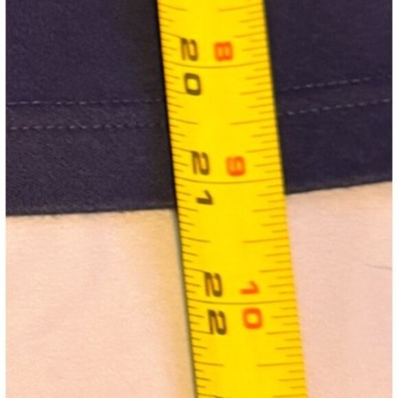 Koret Navy Blue Short Sleeve Knit Top / Sweater Gold Grommets Comfortable Small - Picture 7 of 8